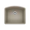 Diamond SILGRANIT 24" Single Bowl Undermount Kitchen Sink - Truffle, 441281