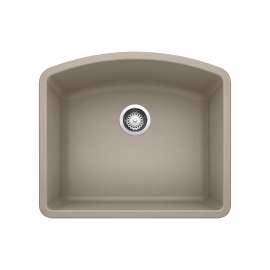 Diamond SILGRANIT 24" Single Bowl Undermount Kitchen Sink - Truffle, 441281