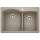 Diamond SILGRANIT 33" 60/40 Double Bowl Dual Mount Kitchen Sink -  Truffle, 441283