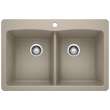 KA-441285 Diamond Equal Double Dual Mount Sink Kit in Truffle