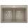 Diamond SILGRANIT 33" 50/50 Double Bowl Dual Mount Kitchen Sink - Truffle, 441285