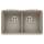 Diamond SILGRANIT 32" 50/50 Double Bowl Undermount Kitchen Sink - Truffle, 441286