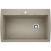 Diamond SILGRANIT 33.5" Super Single Dual Mount Kitchen Sink - Truffle, 441287