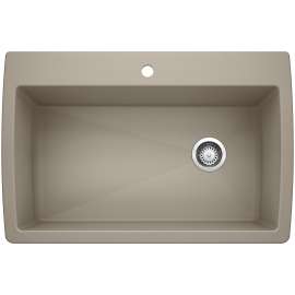 Diamond SILGRANIT 33.5" Super Single Dual Mount Kitchen Sink - Truffle, 441287