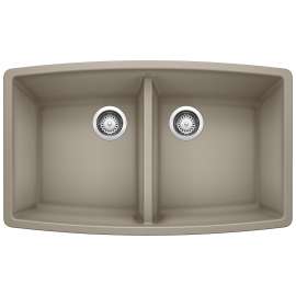 KA-441290 Performa Equal Double Bowl Sink Kit in Truffle