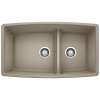 KA-441315 Performa Medium 1-3/4 Low Divide Sink Kit in Truffle