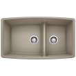 KA-441315 Performa Medium 1-3/4 Low Divide Sink Kit in Truffle