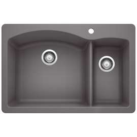 KA-441464 Diamond 1-1/2 Bowl Dual Mount Sink Kit in Cinder