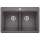 KA-441466 Diamond Equal Double Dual Mount Sink Kit in Cinder