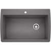 Diamond SILGRANIT 33.5" Super Single Dual Mount Kitchen Sink - Cinder, 441467