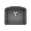 Diamond SILGRANIT 24" Single Bowl Undermount Kitchen Sink - Cinder, 441468
