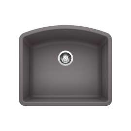 Diamond SILGRANIT 24" Single Bowl Undermount Kitchen Sink - Cinder, 441468