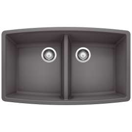 KA-441473 Performa Equal Double Bowl Sink Kit in Cinder