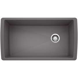 Diamond SILGRANIT 33" Super Single Undermount Kitchen Sink - Cinder, 441764