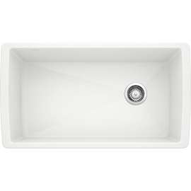 Diamond/Artona KF-441767 Super Single Sink Kit with Pull-Down Faucet and Strainer in White