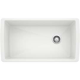 Diamond SILGRANIT 33" Super Single Undermount Kitchen Sink - White, 441767