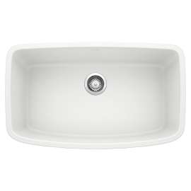 Valea SILGRANIT 32" Super Single Undermount Kitchen Sink - White, 441773