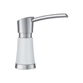 Artona Soap Dispenser - PVD Steel/White, 442054