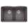 KA-442071 Diamond Equal Double Low Divide Sink Kit in Cinder