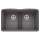 Diamond SILGRANIT 32" 50/50 Double Bowl Undermount Kitchen Sink with Low Divide - Cinder, 442071