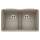 Diamond SILGRANIT 32" 50/50 Double Bowl Undermount Kitchen Sink with Low Divide - Truffle, 442072