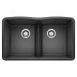 KA-442075 Diamond Equal Double Low Divide Sink Kit in Anthracite