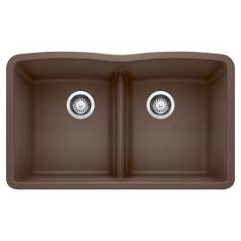 KA-442078 Diamond Equal Double Low Divide Sink Kit in Caf