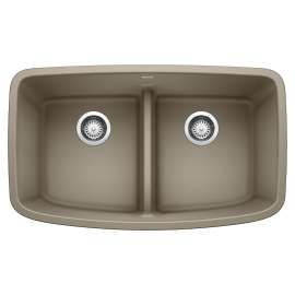 KA-442197 Valea Equal Double Low Divide Sink Kit in Truffle