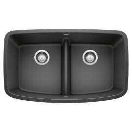 KA-442200 Valea Equal Double Low Divide Sink Kit in Anthracite