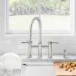 Empressa Pull-Down Dual-Spray Bridge Faucet - Chrome, 442504