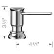 Empressa Soap Dispenser - Chrome, 442516