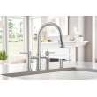 KF-442509 Empressa Semi-Pro Kitchen Faucet with Soap Dispenser in Stainless