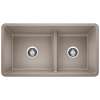 KA-442522 Precis Reversible 1-3/4 Low Divide Sink Kit in Truffle