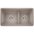 KA-442522 Precis Reversible 1-3/4 Low Divide Sink Kit in Truffle