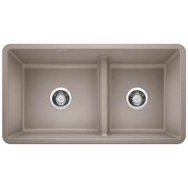 KA-442522 Precis Reversible 1-3/4 Low Divide Sink Kit in Truffle