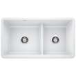 KA-442524 Precis Reversible 1-3/4 Low Divide Sink Kit in White