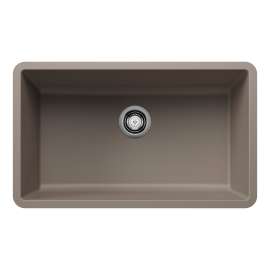 Precis SILGRANIT 30" Single Bowl Undermount Kitchen Sink - Truffle, 442531