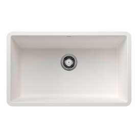 Precis SILGRANIT 30" Single Bowl Undermount Kitchen Sink - White, 442533