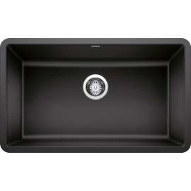 Undermount 30 in. Single Sink Kit including Dual Finish Pull-Down Faucet and Decorative Basket Strainer