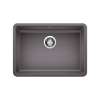 Precis SILGRANIT 25" ADA Single Bowl Undermount Kitchen Sink - Cinder, 442539
