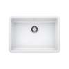Precis SILGRANIT 25" ADA Single Bowl Undermount Kitchen Sink - White, 442542