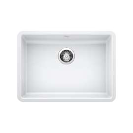 Precis SILGRANIT 25" ADA Single Bowl Undermount Kitchen Sink - White, 442542