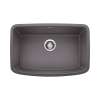 Valea SILGRANIT 27" Single Bowl Undermount Kitchen Sink - Cinder, 442548