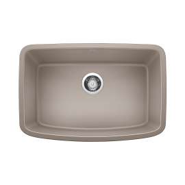 Valea SILGRANIT 27" Single Bowl Undermount Kitchen Sink - Truffle, 442549