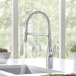 Rivana Semi-Pro Pull-Down Dual-Spray Kitchen Faucet - PVD Steel, 442676