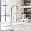 Rivana Semi-Pro Pull-Down Dual-Spray Kitchen Faucet - PVD Steel, 442676