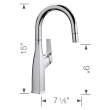 Rivana Pull-Down Bar Faucet - Chrome, 442681