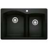 KA-442908 Diamond 1-3/4 Bowl Dual Mount Sink Kit in Coal Black