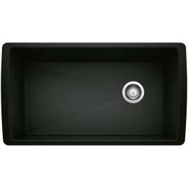 KA-442916 Diamond Super Single Bowl Sink Kit in Coal Black