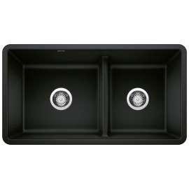 KA-442925 Precis Reversible 1-3/4 Low Divide Sink Kit in Coal Black